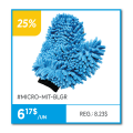 Image sur Gant de lavage réversible en chenille - Bleu